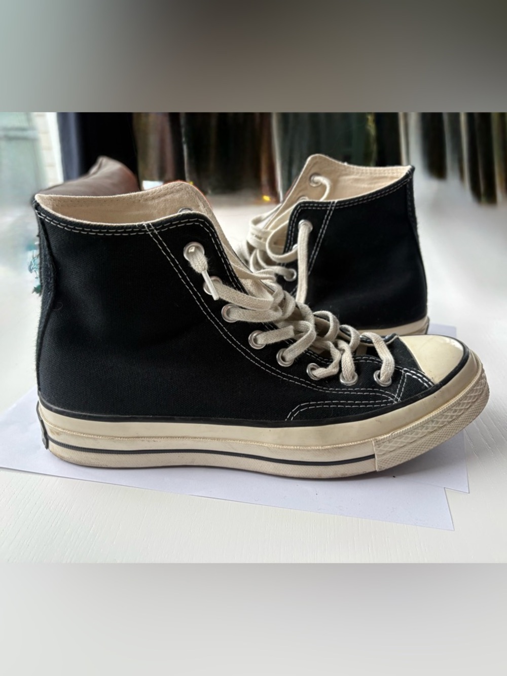 Converse High Top Sneakers in Black and White - Picture 2 of 10